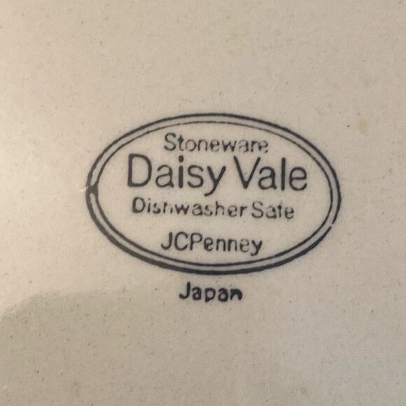 Vintage Stoneware Daisy Vale Replacement Salad Plate JcPenney Made in Japan - Picture 7 of 9